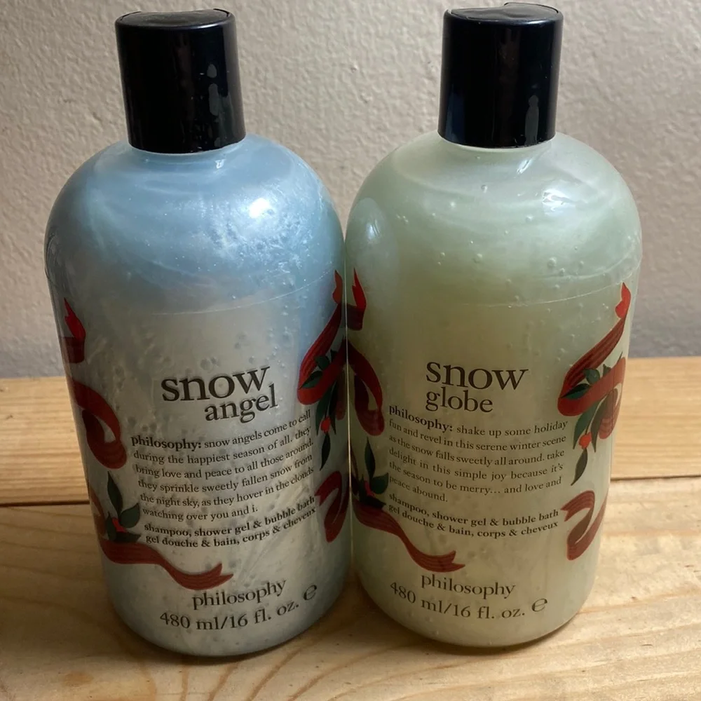 Philosophy Snow Angel + snow globe (discontinued)Shampoo Shower Gel Bubble Bath